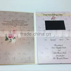 Video Brochure Lcd Video Wedding Greeting Cards thumbnail-4