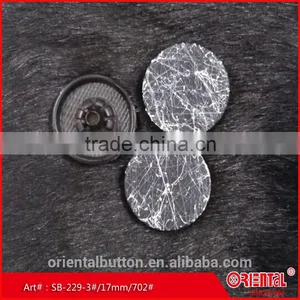 Colorful Brushed Black Flat Face Spring Snap Button thumbnail-1