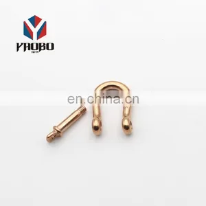 Durable Quality Engrave Logo Stainless Steel Shackle Black D Shape thumbnail-2