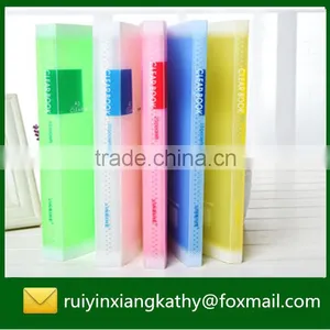 Transparent Colourful Plastic Soft Cover Display Book thumbnail-2