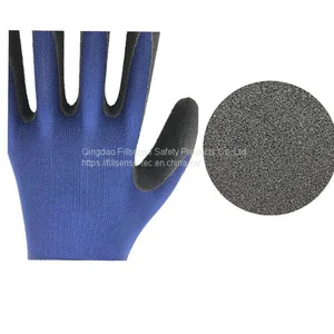 13Gauge Polyester Liner Latex Sandy Coated Work Gloves thumbnail-2