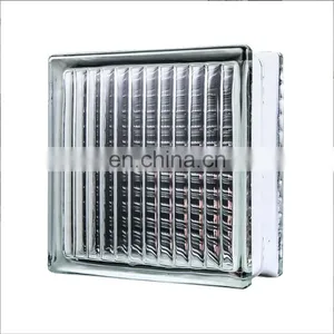 190mm*190mm*80mm Building Clear Decorative Hollow Glass Wall Block Brick thumbnail-1