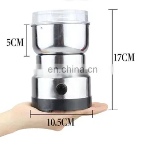 2021 Portable Stainless Steel Grinder Coffee Spice Nuts Grains Bean Mini Electric Grinder thumbnail-2