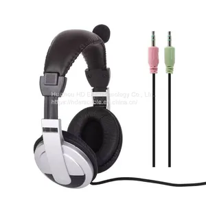 Hot Selling Over Ear Business Wired Headset Computer PC Telephone USB Headsets Headphones With Mic HD804 thumbnail-2