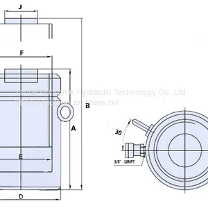 Deeleap Brand High Pressure Self-locking Hydraulic Jack Cylinder thumbnail-2