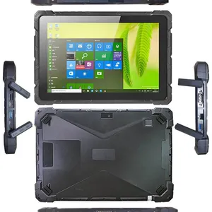 HIDON Factory WIN10 10 Inch Rugged Tablet NFC 2D Barcode Fingerprint Muti-functions Industrial Computer With RJ45 RS232 Ports pc thumbnail-1