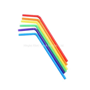 6mm Drinking Straws Disposable Bendable Party Colored Plastic Straws (500/Box) thumbnail-1