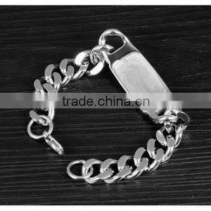 Antic Unique Titanium Sterling Steel Man Bracelets Handmade Heavy 316L Steel Design Bangles thumbnail-5