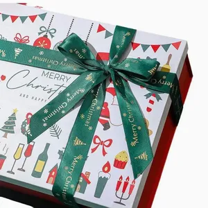 Ribbon High-end Christmas Gift Box Factory Can be Customized Size Carton thumbnail-2