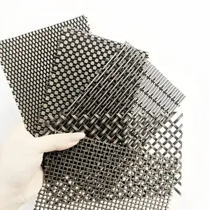 Decorative Stainless Steel Metal Coil Drapery Metal Wire Mesh Chain Spiral Curtain Mesh for Partition thumbnail-4