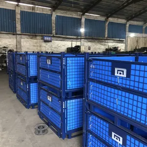 Stackable Powder Coated Metal Container Steel Pallet /Rack thumbnail-3