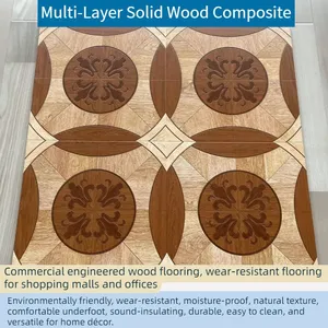 Multi-layer Solid Wood Flooring, Waterproof, Moisture-proof, Wear-resistant, and Specially Designed for Underfloor Heating. thumbnail-4