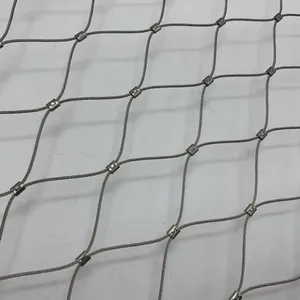 Wholesale SS 304 316 316L Stainless Steel Rope Architectural Decorative Mesh Fence Mesh Decorative Mesh Fall Protection Safety thumbnail-1