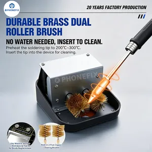 WEMON M12 Intelligent Soldering Iron Tip Cleaner With Dual-Roller Brushes thumbnail-2