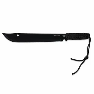 Wholesale Outdoor Utility Knife Carbon Steel Black Blade Camping Machete for Garden Clearing thumbnail-1