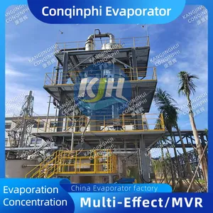 Triple-effect Vacuum Evaporator 316L SS Shell Touch Screen 380V 3-phase 200L/h Evaporation thumbnail-2
