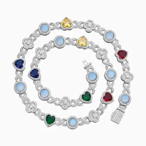 Shining Star Jewelry Fashion Women Jewelry Cz Tennis Chain Choker Necklace thumbnail-3