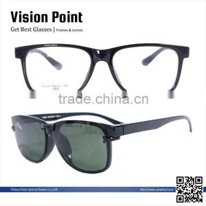 Women & Men Full Rim TR90 Wholesale Made In China Magnetic Polarized Clip On Sunglasses Frame Eyewear thumbnail-1