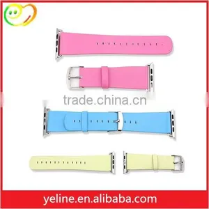 Shen Zhen Factory Supply Colorful Luxury Leather Bands for Apple Watch thumbnail-3