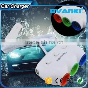 New Products 2016 High Quality Triple3 Way Splitter+Dual USB Port Car Cigarette Lighter Socket Splitter Charger With Gps Tracker thumbnail-1
