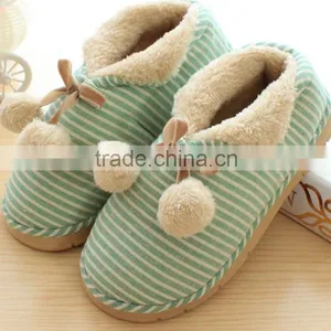 2015 Latest Design Cotton Fabrics Fashion Lady Slipper Warm Cotton Slippers thumbnail-2
