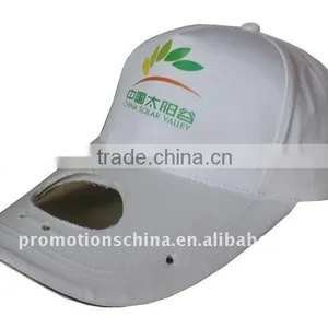 Cotton Baseball Solar Fan Cap, Summer Cooler Hat thumbnail-1