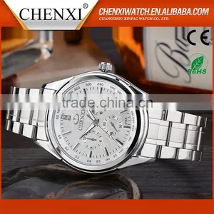 Hot Japan Quartz Siliver Stainless Steel Watch thumbnail-5