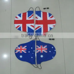 Hot Customized Auto Dealer Promotional Car Mirror Cover Flag thumbnail-2