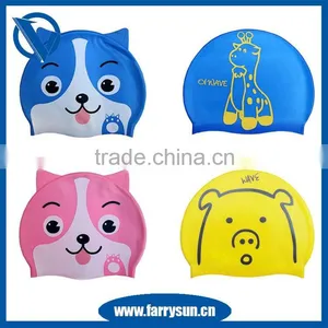 High Quality Custom Colorful Nude Silicone Swim Cap For Long Hair thumbnail-4