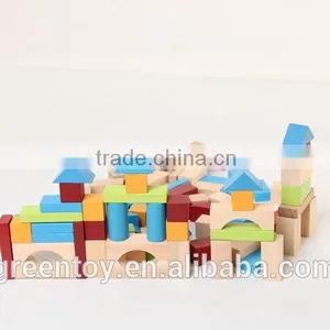 Wood Blocks Building Toy Educational Toys Wooden Castle thumbnail-3