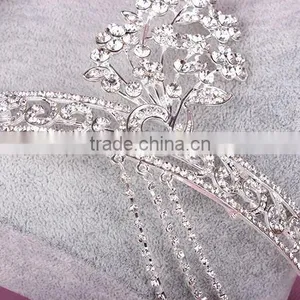 BlingBling Cheap Wholesale Bridal Crown Crystal Rhinestone Pave Wedding Jewelry for Fashion Bridal Tiara Jewelry thumbnail-2