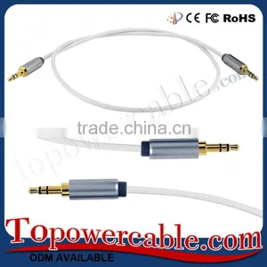 Wholesale Aluminum Metal Casing 3.5mm Jack Male to 3.5mm Male Stereo Audio Cables thumbnail-5