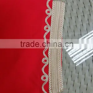 2016 Latest Fashion Elegance Short Sleeves Red Maxi Gown With Big Area Rope Embroidery thumbnail-5