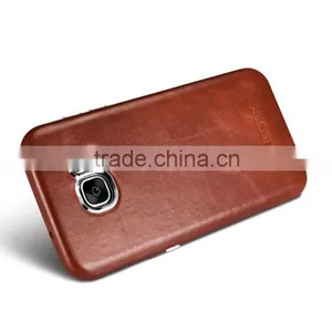Original Icarer Vintage Series High Quality Real Leather Rubber Back Case for Samsung S7 Edge MT-5682 thumbnail-2