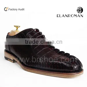 High Grade Crocodile & Snake Skin Spain Shoes Customized Brand thumbnail-1