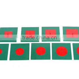 High Quality Preschool Montessori Toy of Montessori Material Metal Inscribed & Concentric Figures thumbnail-2