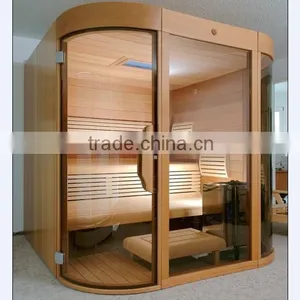 Luxury Finland Traditional Sunny Paradise Sauna Steam Sauna Room Quality Choice thumbnail-1