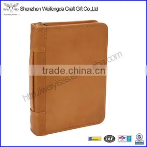 Loose-leaf Agenda 3 Ring Binder With Zip Closure Faux Leather Notebook Holder thumbnail-1