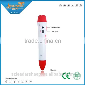 Red Rose Mp3 Playing Kids Reading Pen For Studying Korean / Russian thumbnail-3