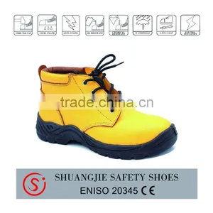 Waterproof Leather Industry Work Shoe Steel Toe Cap Safety Shoe 9066-2 thumbnail-1