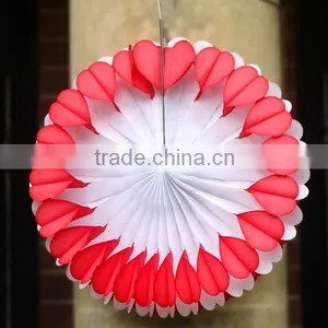 Chinese Style Paper Fan ,tissue Paper Fan for Festival Decoration thumbnail-2