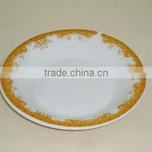 Cheap Porcelain Edge Fold Dinner Plate for India and Africa Market thumbnail-2