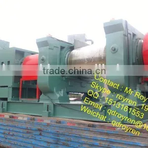 GOLDEN SUPPLIER Waste Tire Recycling Rubber Cracker Machine ce Certification Double-roller Tire Rubber Crusher thumbnail-1
