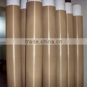 PTFE Coated Fiberglass Fabric / Thickness 0.13mm PTFE Coated / Ptfe Coated Fiberglass Cloth thumbnail-1