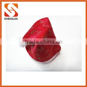 SJ-6734 30*40 Christmas Decoration Gifts Fleece Adult Santa Hat thumbnail-2