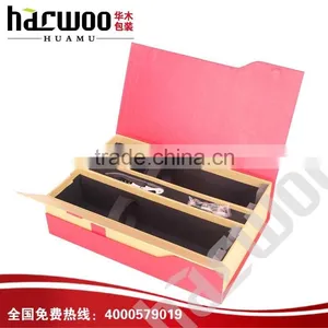 Hinged Paper Wine Bottle Case for Sale thumbnail-3