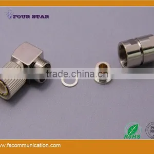 1.6/5.6 Male Clamp Right Angle Connector For BT3002 Cable A thumbnail-1