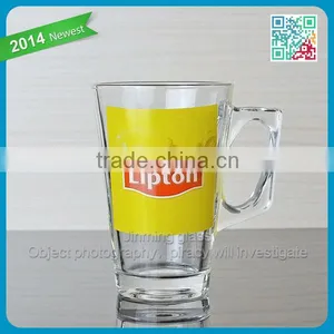 Best Selling Tea Cup Custom Glass Tea Mug With Handle thumbnail-1