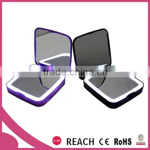 Mobile Phone Power Bank Cosmetic Mirror 5x Magnifying With Led Light thumbnail-6