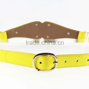 Hot Sale Women's PU Fashion Girls Dresses Belt With Shiny Metal Accessories for Dress thumbnail-3